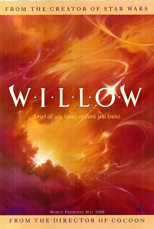 willow 1987 one sheet poster rolled teaser a